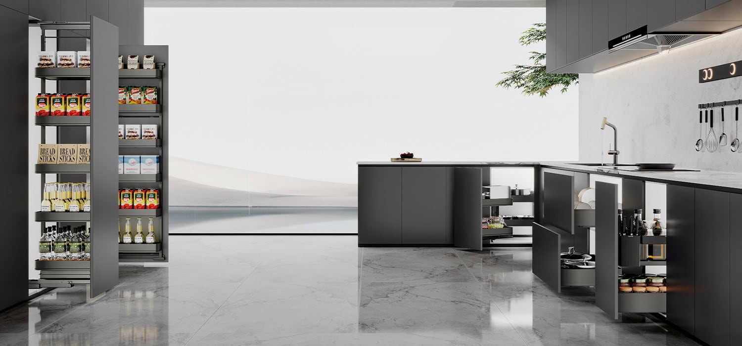 Kitchen Matt Grey Series Tall Units